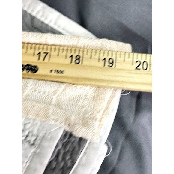 Entro Long Sleeve Cream Lightweight Sweater w/ Gingham RuffleTrim EUC SZ L - Picture 5 of 7